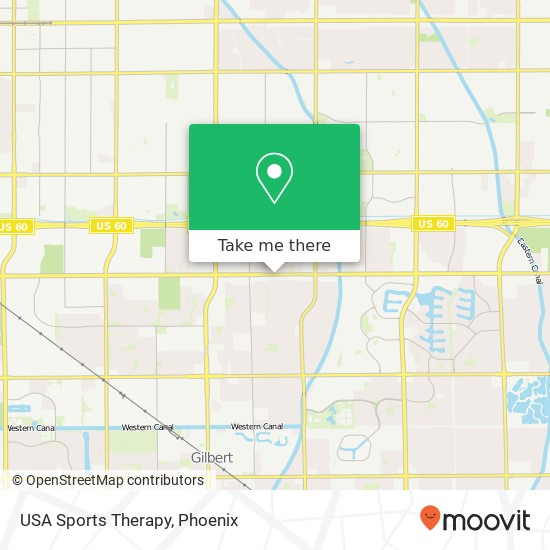 USA Sports Therapy map