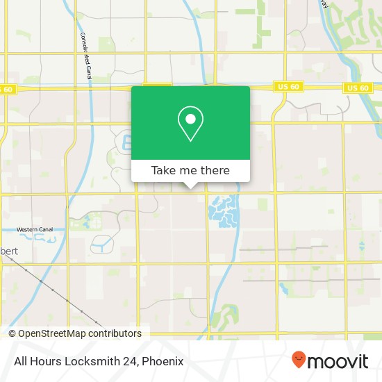 All Hours Locksmith 24 map