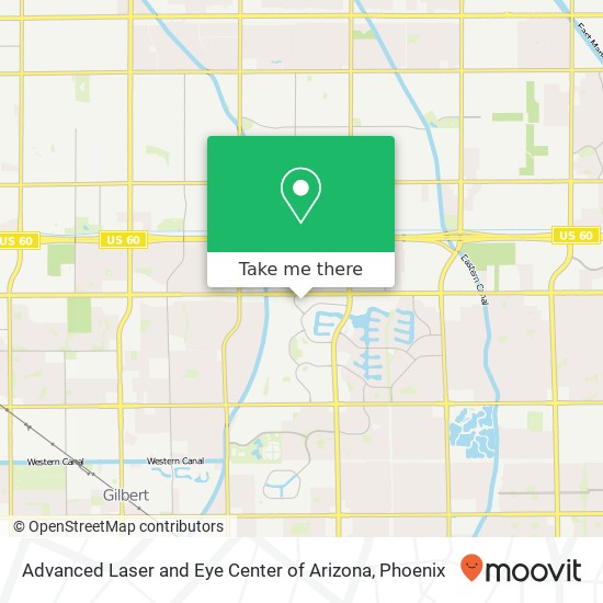 Mapa de Advanced Laser and Eye Center of Arizona