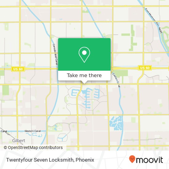 Twentyfour Seven Locksmith map