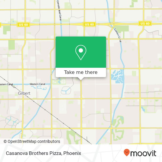 Casanova Brothers Pizza map
