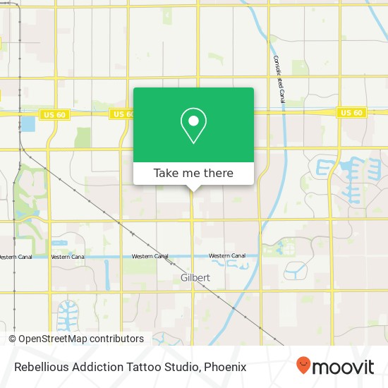 Rebellious Addiction Tattoo Studio map