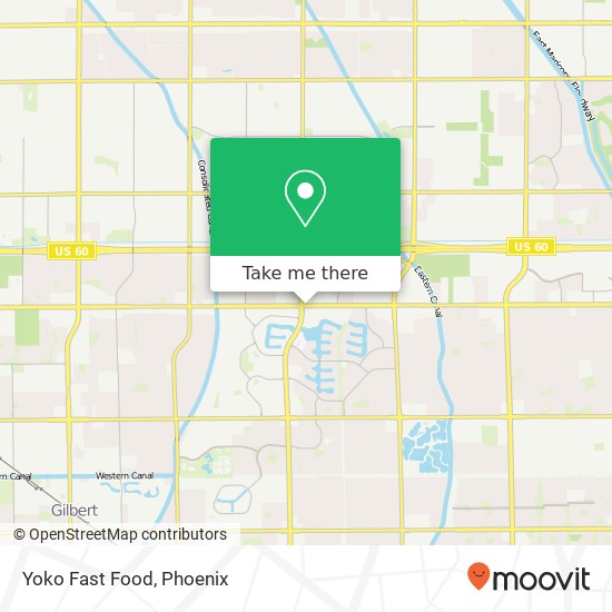 Yoko Fast Food map