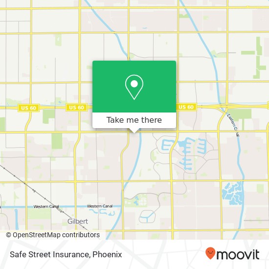 Safe Street Insurance map