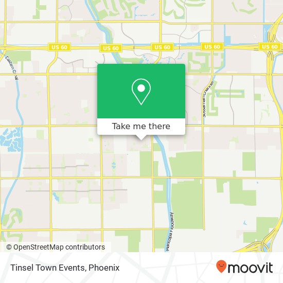 Tinsel Town Events map