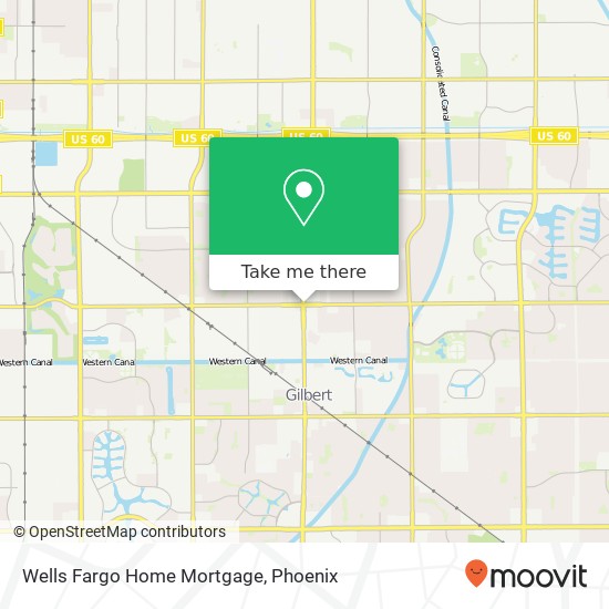 Mapa de Wells Fargo Home Mortgage