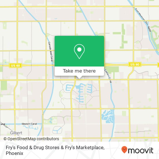 Mapa de Fry's Food & Drug Stores & Fry's Marketplace