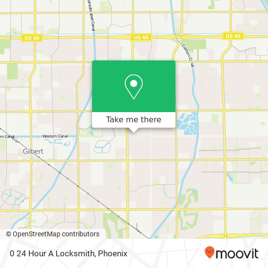 0 24 Hour A Locksmith map