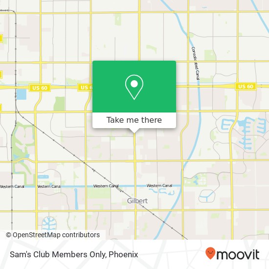 Mapa de Sam's Club Members Only