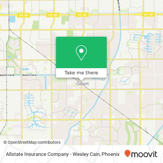 Allstate Insurance Company - Wesley Cain map