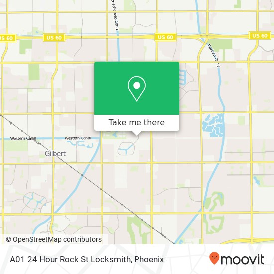 A01 24 Hour Rock St Locksmith map