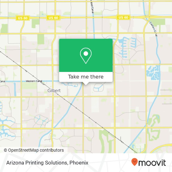 Mapa de Arizona Printing Solutions