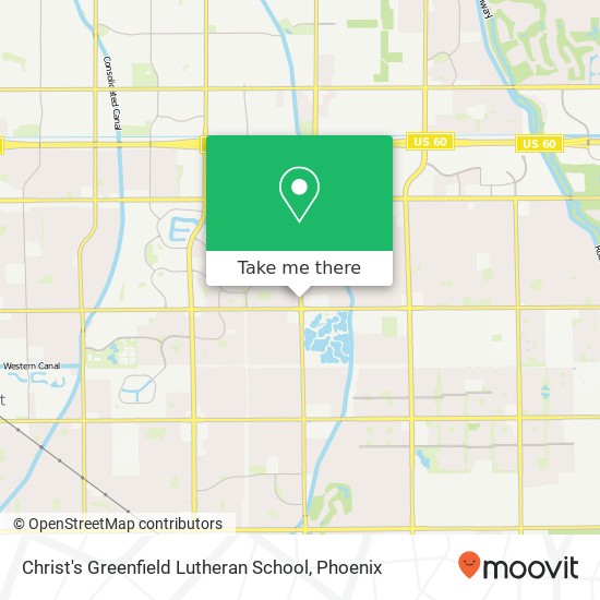 Mapa de Christ's Greenfield Lutheran School