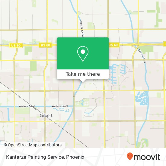 Kantarze Painting Service map