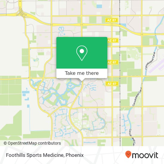 Foothills Sports Medicine map