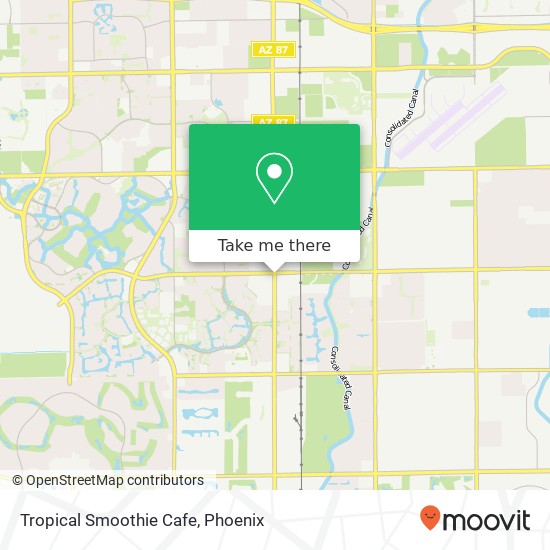 Tropical Smoothie Cafe map