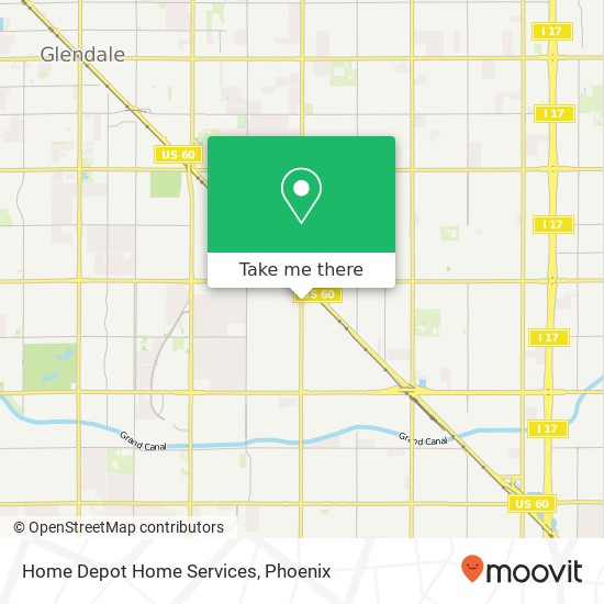 Mapa de Home Depot Home Services