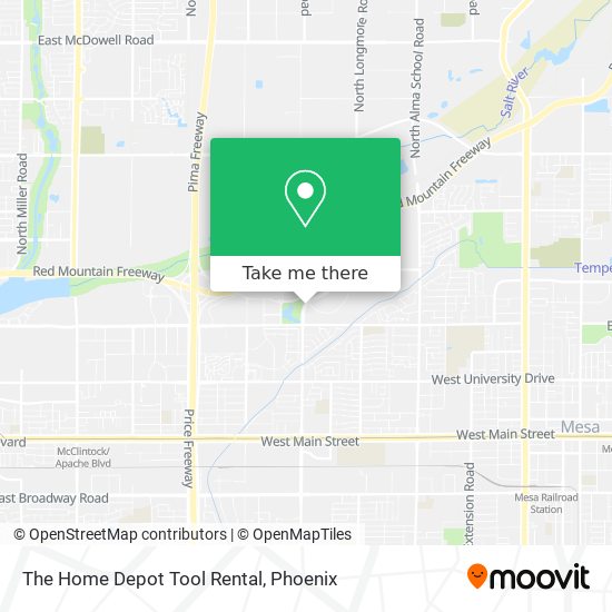 The Home Depot Tool Rental map