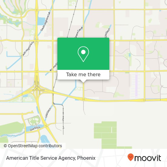 American Title Service Agency map