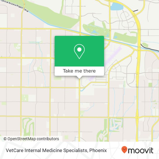 VetCare Internal Medicine Specialists map