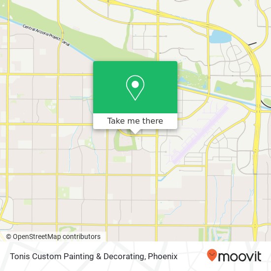 Tonis Custom Painting & Decorating map