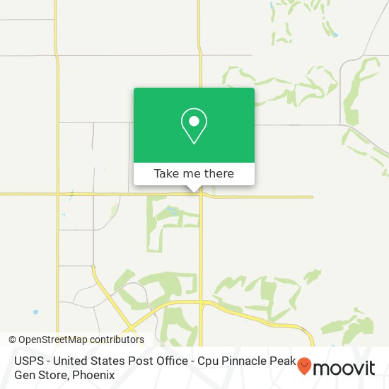 Mapa de USPS - United States Post Office - Cpu Pinnacle Peak Gen Store