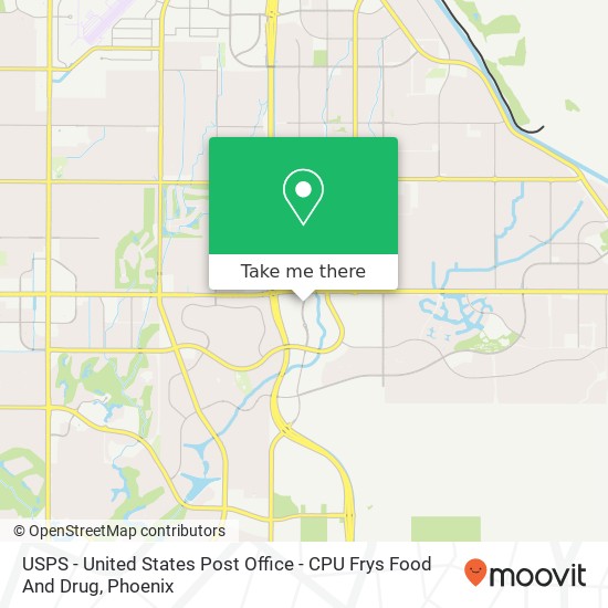 Mapa de USPS - United States Post Office - CPU Frys Food And Drug