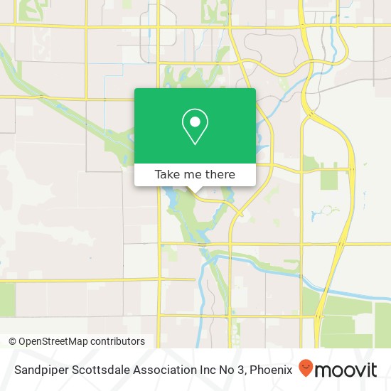 Mapa de Sandpiper Scottsdale Association Inc No 3