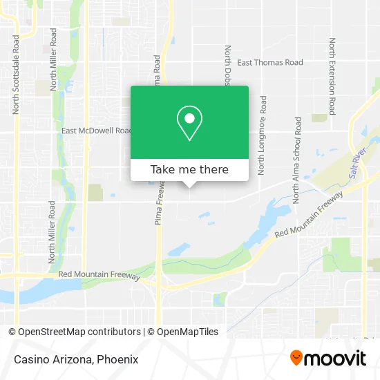 Casino Arizona map