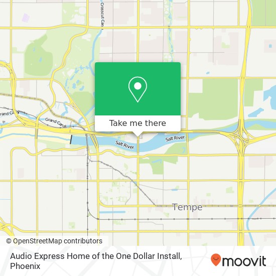 Mapa de Audio Express Home of the One Dollar Install