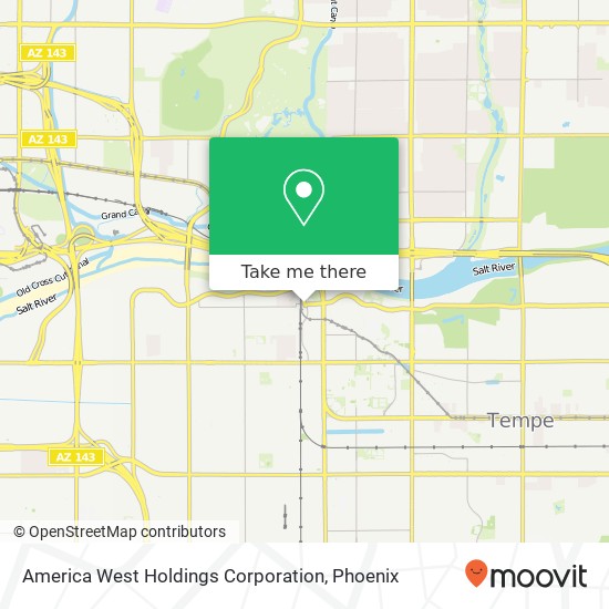 Mapa de America West Holdings Corporation