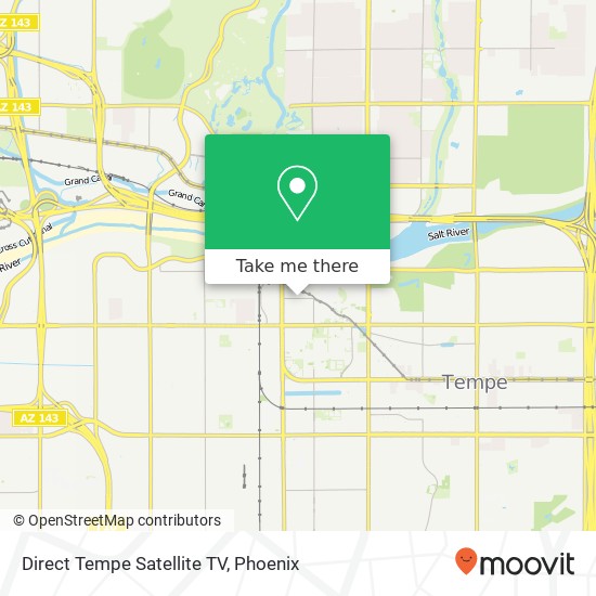 Mapa de Direct Tempe Satellite TV