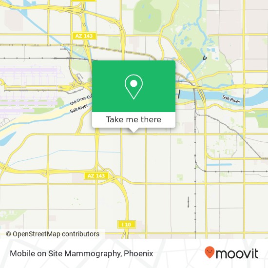 Mobile on Site Mammography map
