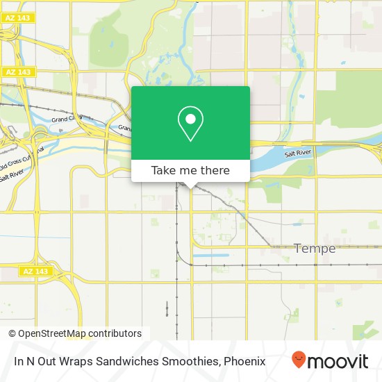 Mapa de In N Out Wraps Sandwiches Smoothies