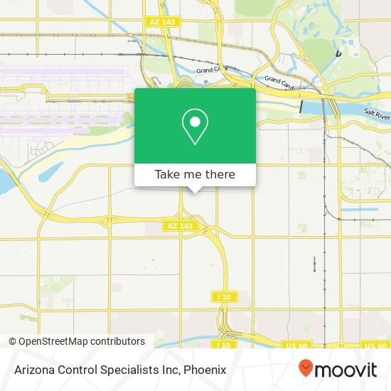 Mapa de Arizona Control Specialists Inc