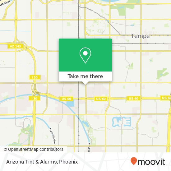 Arizona Tint & Alarms map