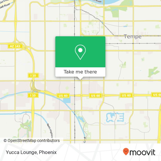 Yucca Lounge map