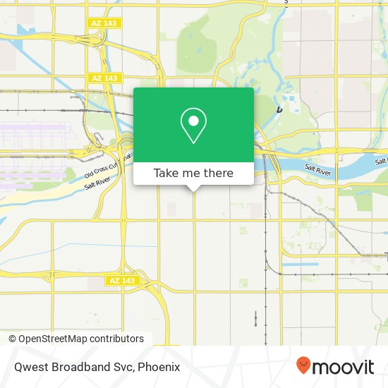 Mapa de Qwest Broadband Svc