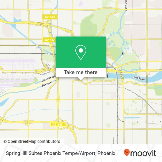 Mapa de SpringHill Suites Phoenix Tempe / Airport