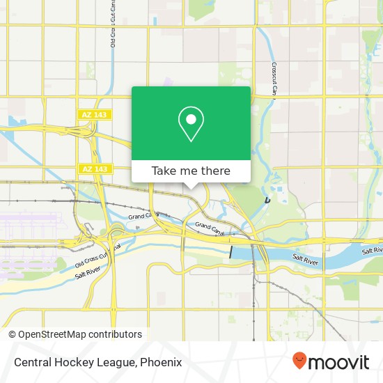 Central Hockey League map