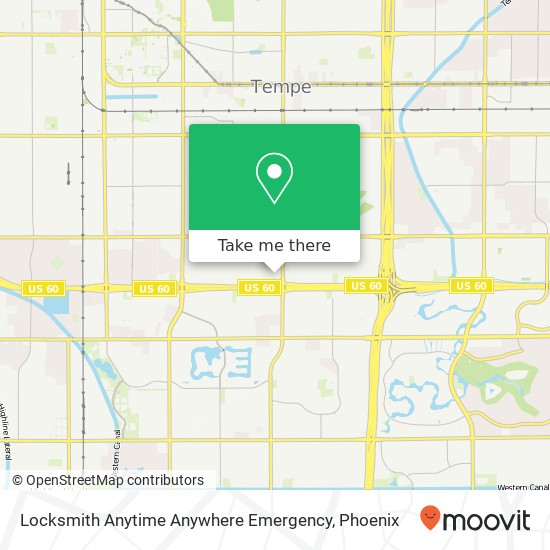 Mapa de Locksmith Anytime Anywhere Emergency