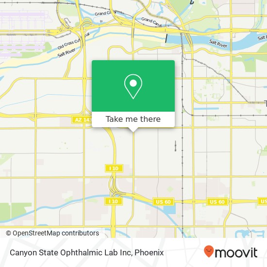 Canyon State Ophthalmic Lab Inc map