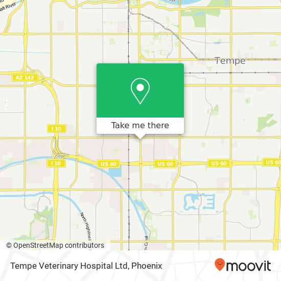 Tempe Veterinary Hospital Ltd map