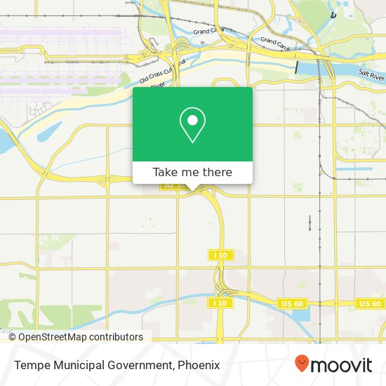 Tempe Municipal Government map