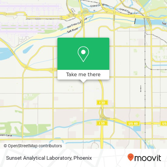 Mapa de Sunset Analytical Laboratory