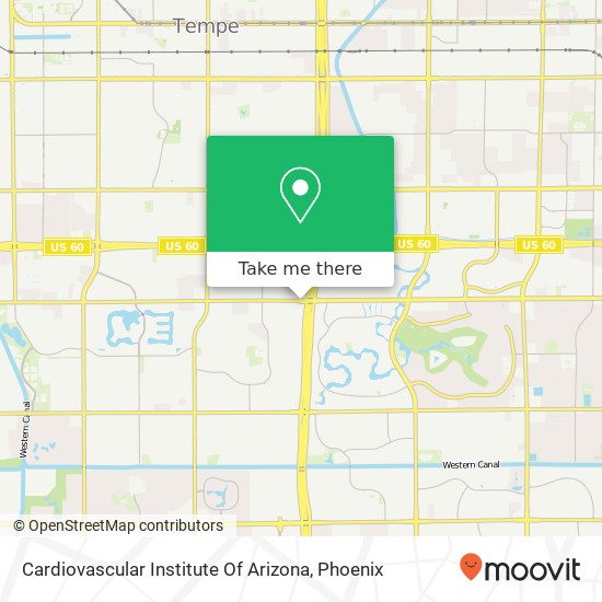 Mapa de Cardiovascular Institute Of Arizona