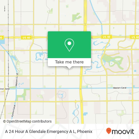 Mapa de A 24 Hour A Glendale Emergency A L