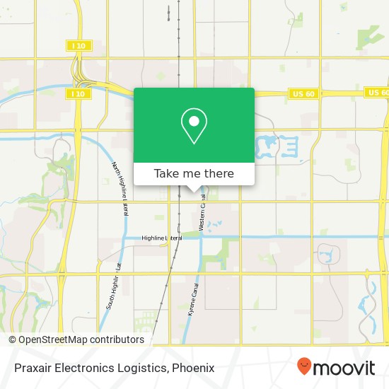 Praxair Electronics Logistics map