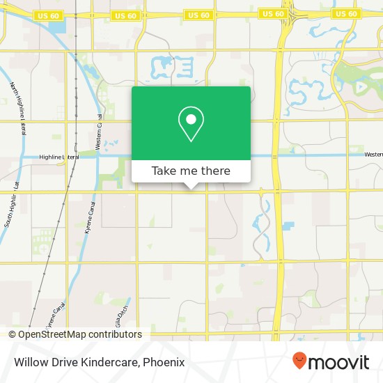 Mapa de Willow Drive Kindercare