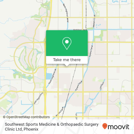 Mapa de Southwest Sports Medicine & Orthopaedic Surgery Clinic Ltd